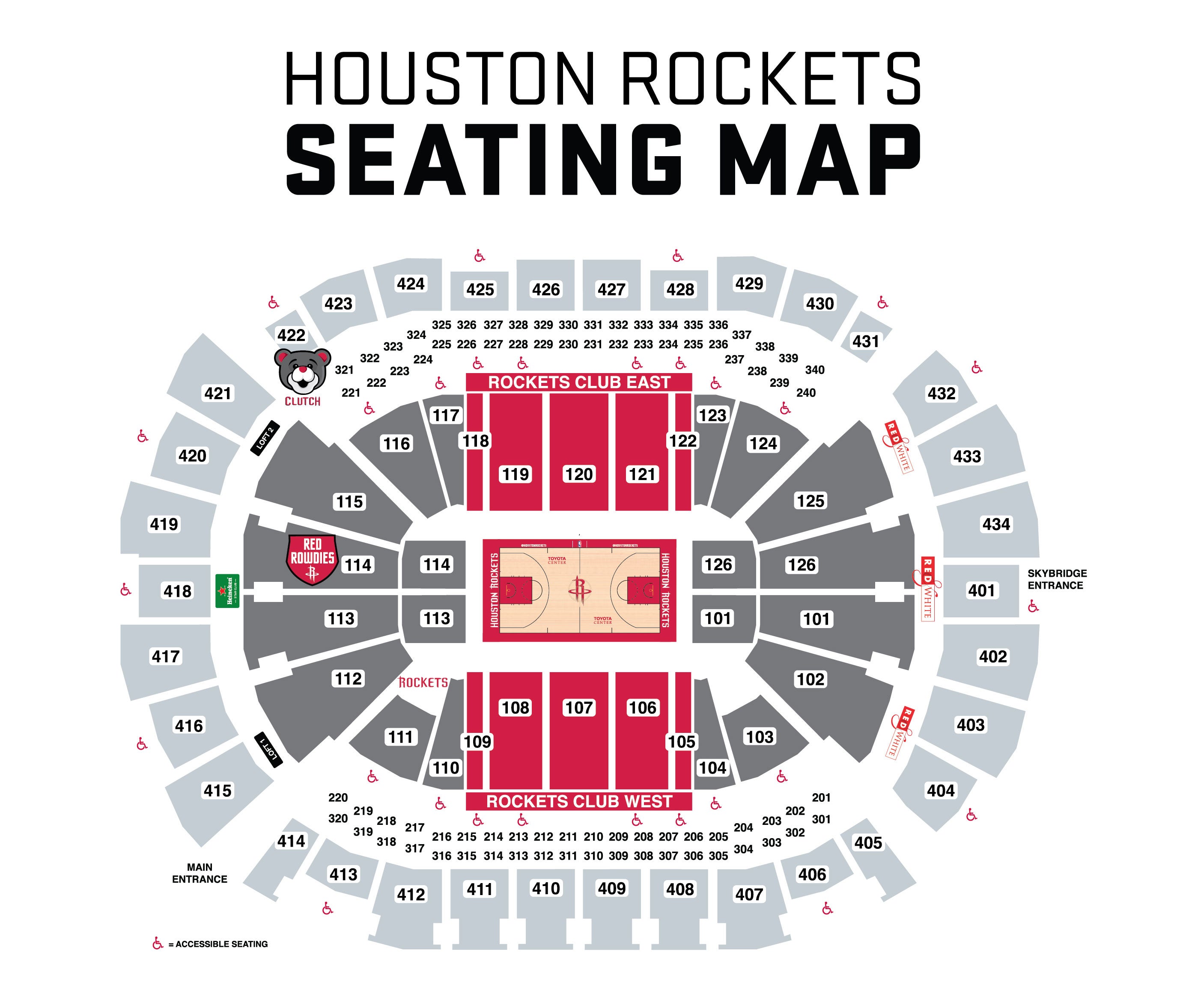 Houston Toyota Center Seating Chart